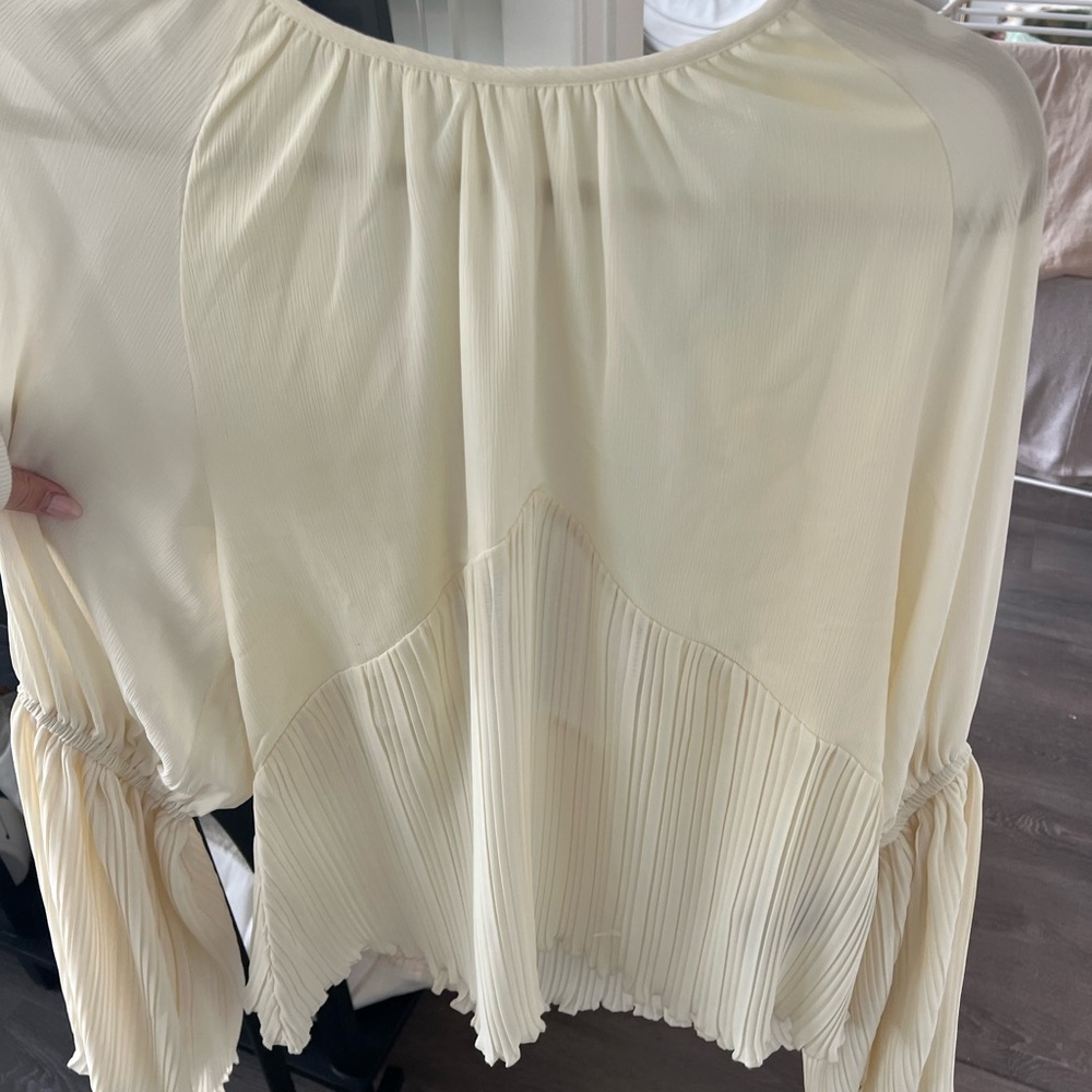 Chic Cream Women's Blouse